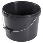 10ltr Grey 100% Recycled PP Tamper Evident Bucket with Metal Handle