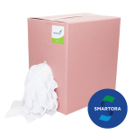 Bleached White Hosiery Wipers  - (10kg)