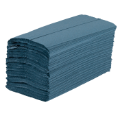 Blue C-Fold 1ply Hand Towels 2400/Case 100/pllt