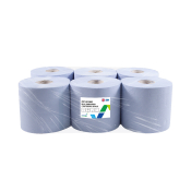 Smartora Blue Embossed Centrefeed Rolls 2ply