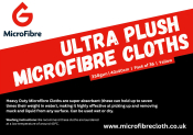 Ultra Plush Microfibre Cloths 40 x 40cm