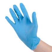 Medium Blue Powder Free Nitrile Gloves