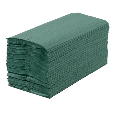 Green C-Fold 1ply Hand Towels