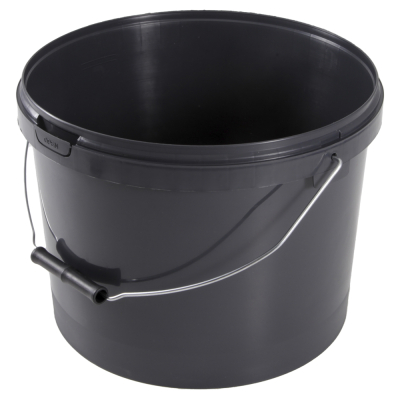 10ltr White PP Tamper Evident Bucket with Metal Handle