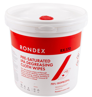 Rondex RX.170 Pre-Saturated Cloth Wipes 400 Sheet