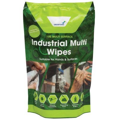 Smartora Industrial Multi Wipes Refill Pouch - 100 Sheet