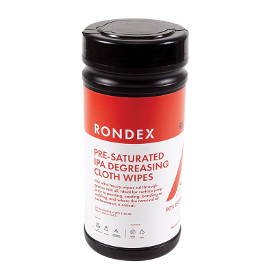 Rondex RX.190 Pre-Saturated Cloth Wipes 100 Sheet